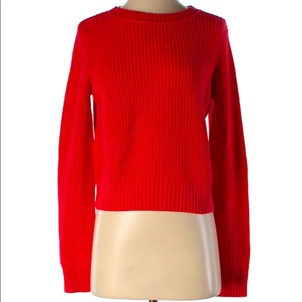 Banana republic cropped orange sweater